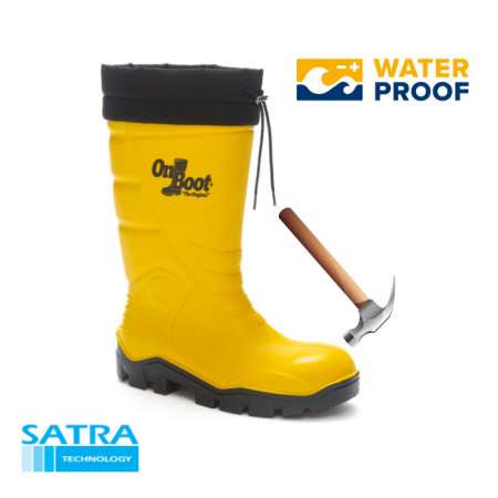 KING 1006 S4 POLİÜRETAN ÇELİK BURUN KISA BAĞLI ÇİZME (PU SHORT BOOTS- STEEL TOE CUP-S4 - SARI SİYAH