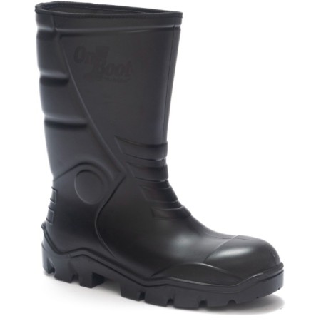 Onboot Kısa Soğuk Geçirmez , Su Geçirmez Kaymaz Tabanlı  İş Av ve Yağmur Çizmesi 1002 - SIYAH