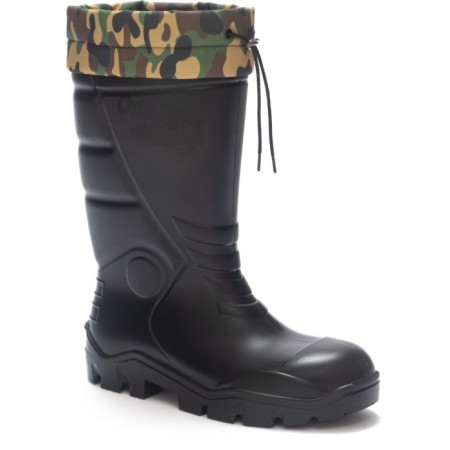 Onboot Kısa Bağlı Su Geçirmez Kaymaz Tabanlı İş Av ve Yağmur Çizmesi 1006 - SIYAH