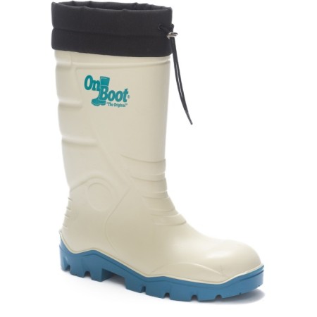 Onboot Kısa Bağlı Su Geçirmez Kaymaz Tabanlı İş Av ve Yağmur Çizmesi 1006 - BEYAZ MAVI