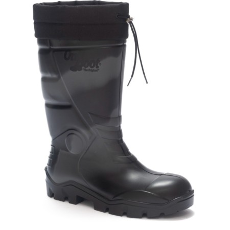 Onboot Kısa Bağlı Su Geçirmez Kaymaz Tabanlı İş Av ve Yağmur Çizmesi 1006 - KMF SİYAH GRİ SİYAH