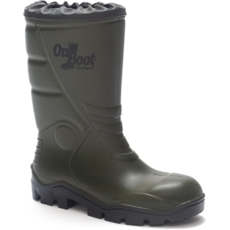 Onboot Kısa Büzgülü Soğuk, Su Geçirmez Tabanlı İş Av ve Yağmur Çizmesi 1009 - HAKI