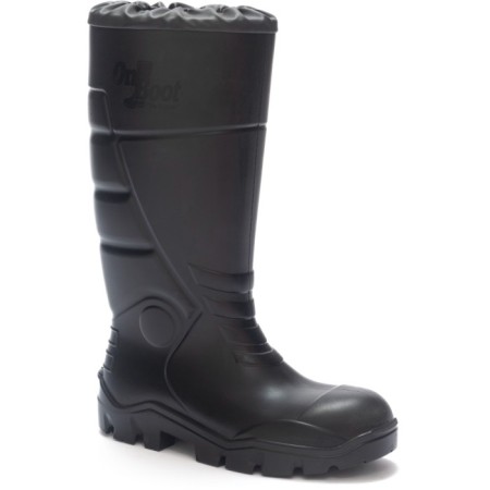 Onboot Uzun Büzgülü Soğuk Geçirmez,  Su Geçirmez Kaymaz Tabanlı İş Av Çizmesi 1008 - SIYAH