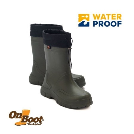 Onboot Eva Hafif Su Geçirmez Kısa Bağlı Av İş, Yağmur Bahçe Çizmesi 2006 - HAKI SIYAH