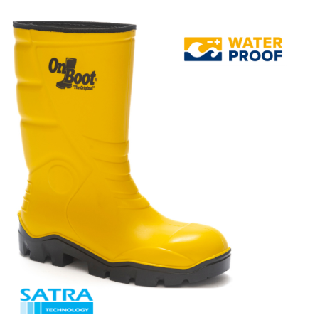 ONBOOT KING 1002 POLÜRETAN ÇELİKSİZ (O4) KISA BİYELİ ÇİZME ( PU SHORT BOOTS ) (O4)  - ÇELİKSİZ