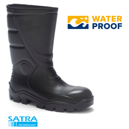 ONBOOT KING 1002 POLÜRETAN ÇELİKSİZ (O4) KISA BİYELİ ÇİZME ( PU SHORT BOOTS ) (O4)  - ÇELİKSİZ