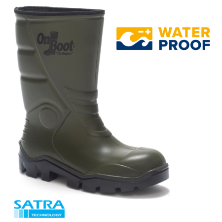 ONBOOT KING 1002 POLÜRETAN ÇELİKSİZ (O4) KISA BİYELİ ÇİZME ( PU SHORT BOOTS ) (O4)  - ÇELİKSİZ