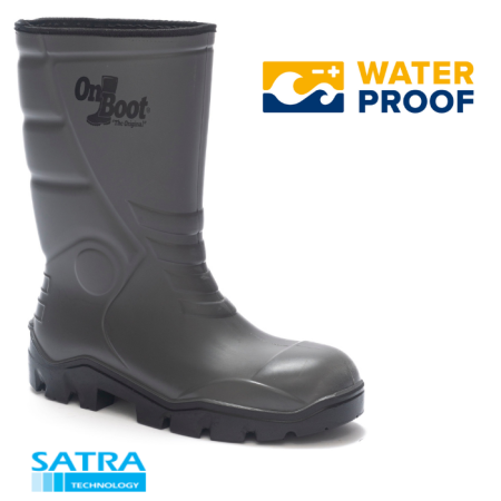 ONBOOT KING 1002 POLÜRETAN ÇELİKSİZ (O4) KISA BİYELİ ÇİZME ( PU SHORT BOOTS ) (O4)  - ÇELİKSİZ