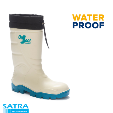 ONBOOT KİNG 1006 POLÜRETAN KISA BAĞLI ÇELİKSİZ ÇİZME (O4) PU SHORT CONNECTED BOOTS (04) - BEYAZ MAVİ