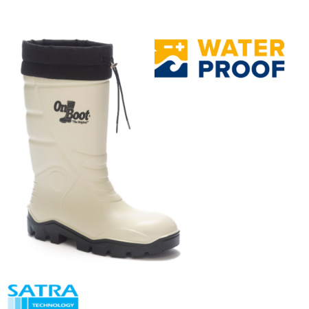 ONBOOT KİNG 1006 POLÜRETAN KISA BAĞLI ÇELİKSİZ ÇİZME (O4) PU SHORT CONNECTED BOOTS (04) - BEYAZ SİYAH