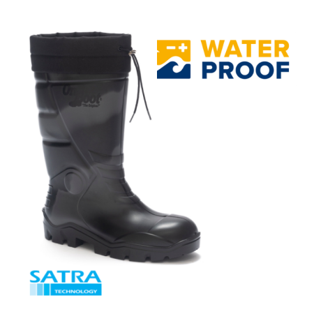 ONBOOT KİNG 1006 POLÜRETAN KISA BAĞLI ÇELİKSİZ ÇİZME (O4) PU SHORT CONNECTED BOOTS (04) - SİYAH KAMUFLAJ SİYAH