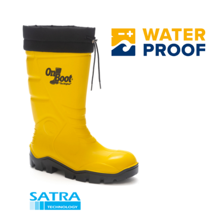 ONBOOT KİNG 1006 POLÜRETAN KISA BAĞLI ÇELİKSİZ ÇİZME (O4) PU SHORT CONNECTED BOOTS (04) - SARI SİYAH